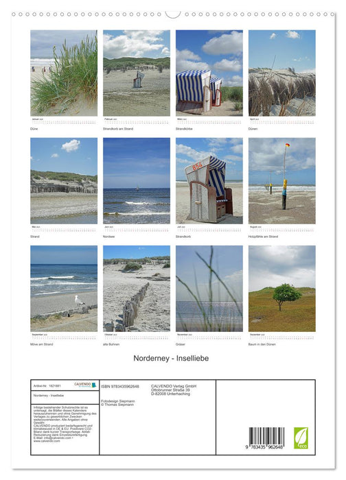 Norderney - Inselliebe (CALVENDO Premium Wandkalender 2025)