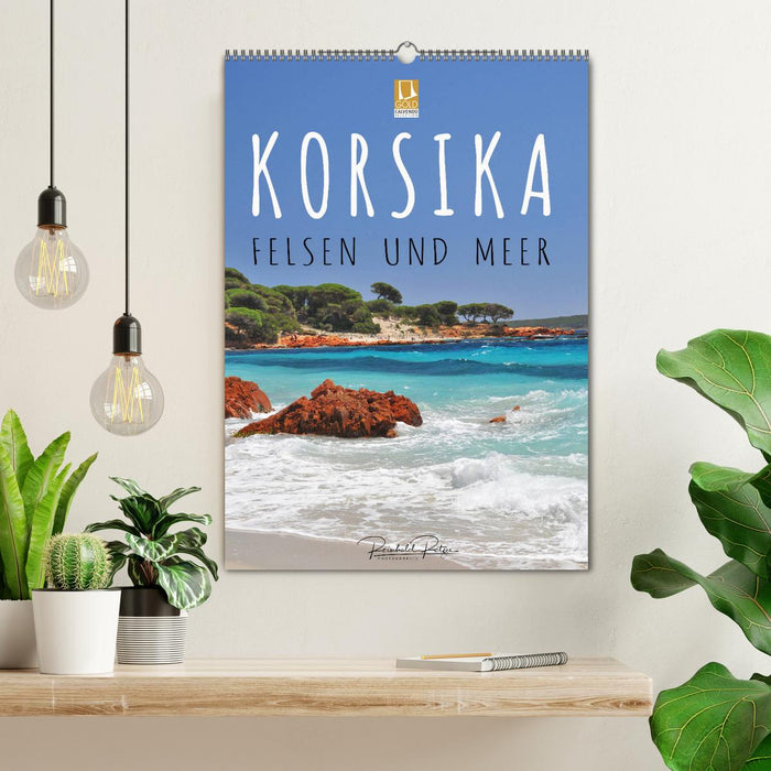 Korsika - Felsen und Meer (CALVENDO Wandkalender 2025)