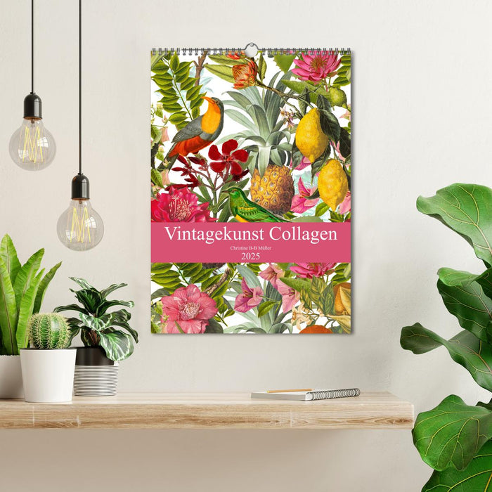 Vintagekunst Collagen (CALVENDO Wandkalender 2025)