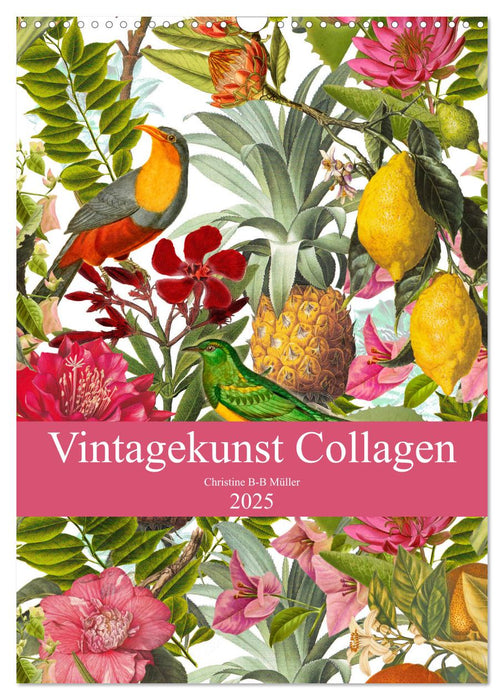 Vintagekunst Collagen (CALVENDO Wandkalender 2025)