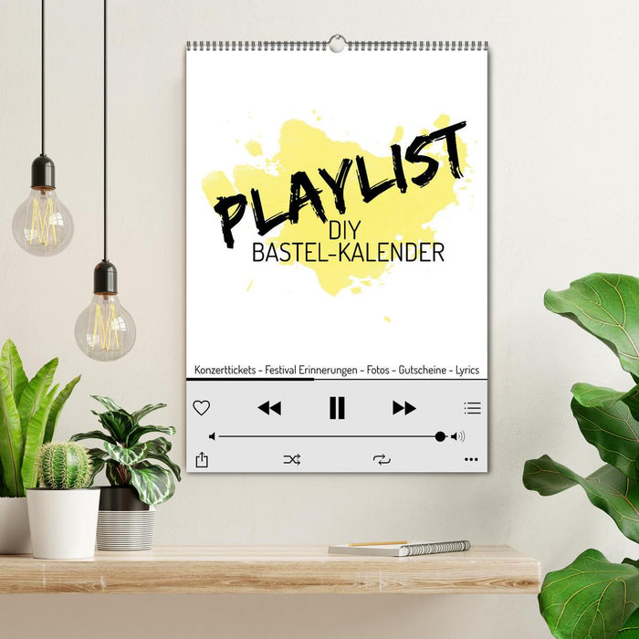 Playlist DIY Bastel-Kalender (CALVENDO Wandkalender 2025)