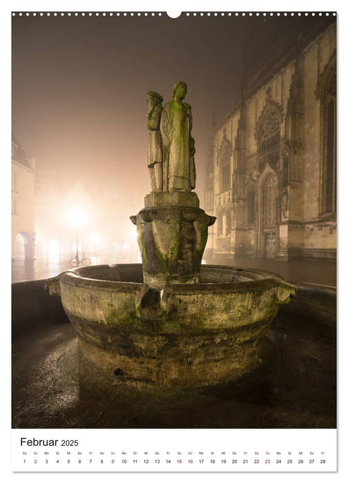 Münster - Impressionen bei Nacht (CALVENDO Premium Wandkalender 2025)