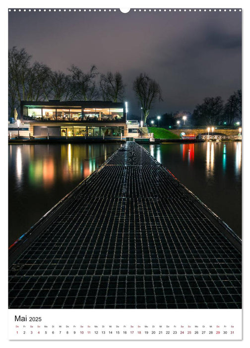 Münster - Impressionen bei Nacht (CALVENDO Premium Wandkalender 2025)