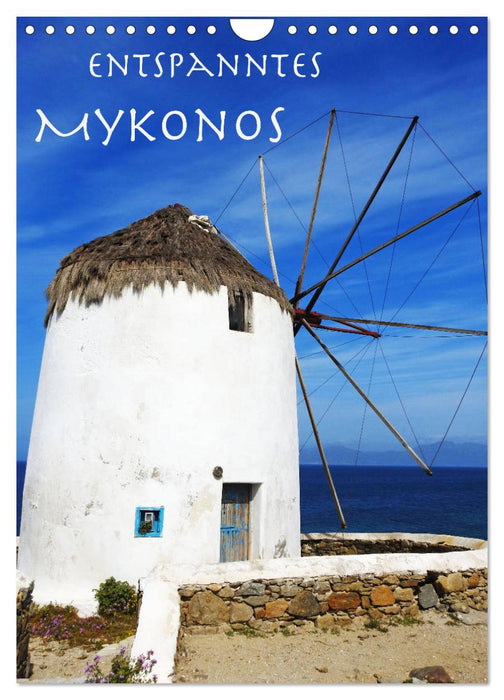 Entspanntes Mykonos (CALVENDO Wandkalender 2025)