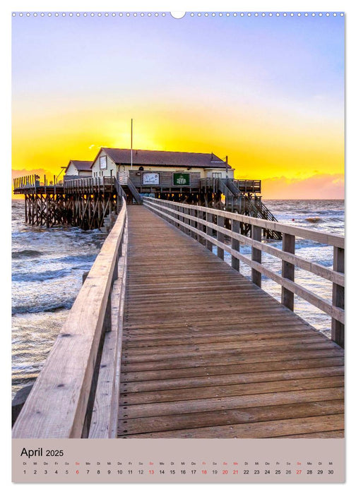 NORDSEEFLAIR - St. Peter Ording und Westerhever (CALVENDO Wandkalender 2025)