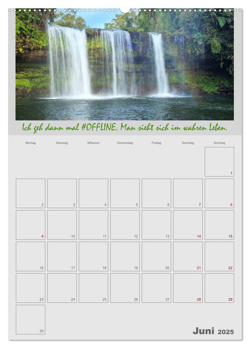#OFFLINE - Mein Freizeitplaner (CALVENDO Wandkalender 2025)