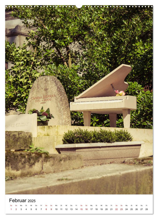 Le Cimetière du Père-Lachaise in Paris (CALVENDO Premium Wandkalender 2025)