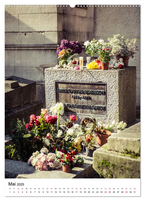 Le Cimetière du Père-Lachaise in Paris (CALVENDO Premium Wandkalender 2025)