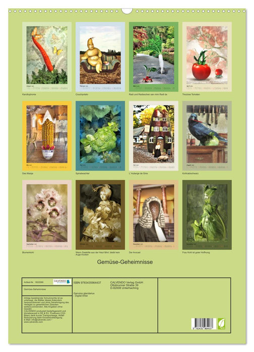 Gemüse-Geheimnisse (CALVENDO Wandkalender 2025)