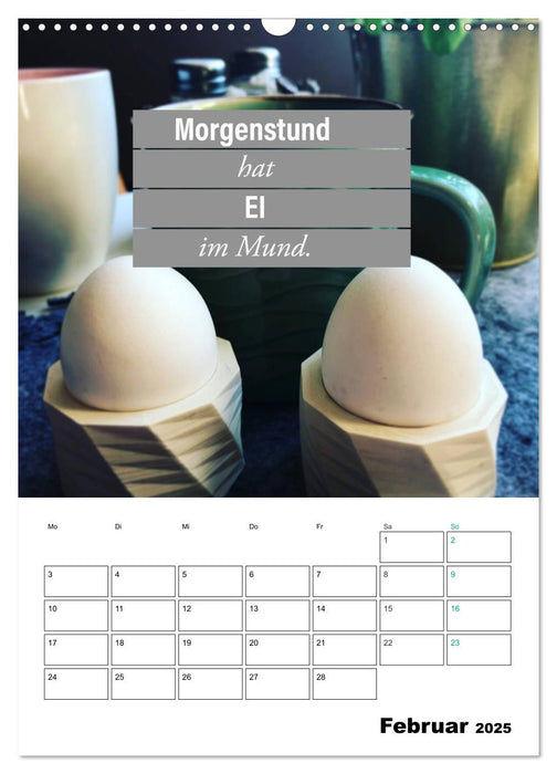 Mit Eiern durch's Jahr. (CALVENDO Wandkalender 2025)