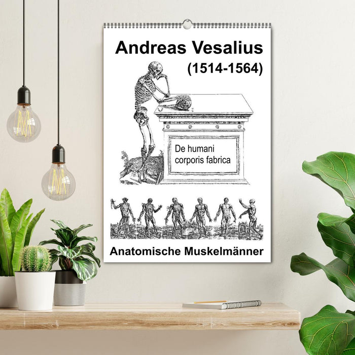Vesalius anatomische Muskelmänner (CALVENDO Wandkalender 2025)