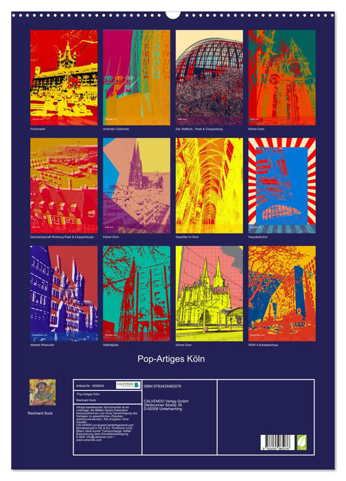 Pop-Artiges Köln (CALVENDO Wandkalender 2025)
