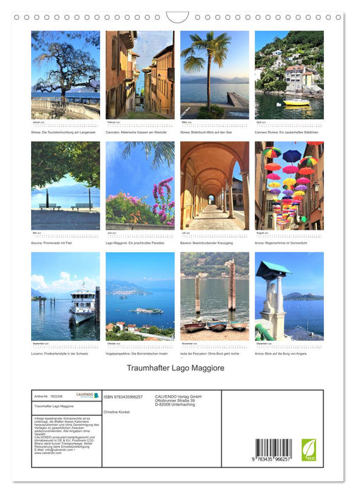 Traumhafter Lago Maggiore (CALVENDO Wandkalender 2025)