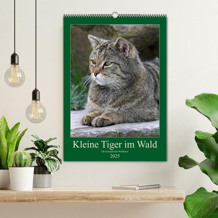 Kleine Tiger im Wald (CALVENDO Wandkalender 2025)