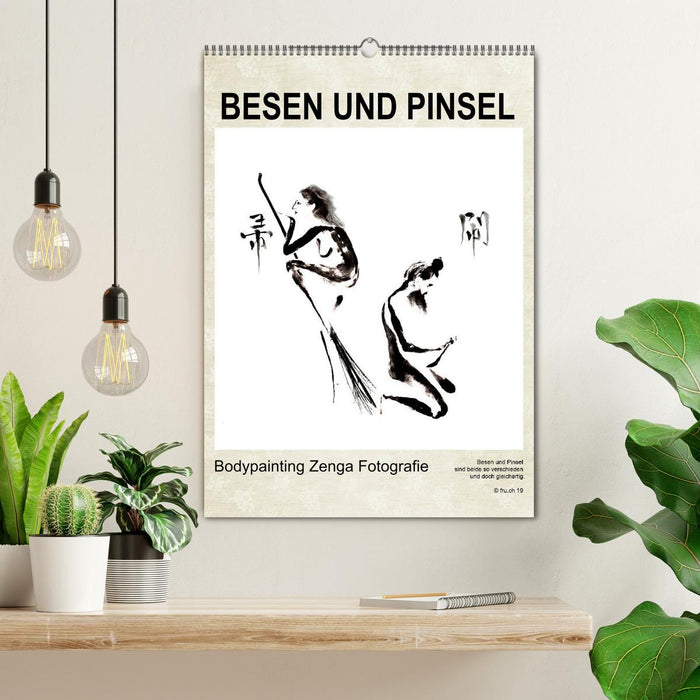 BESEN UND PINSEL Bodypainting Zenga Fotografie (CALVENDO Wandkalender 2025)