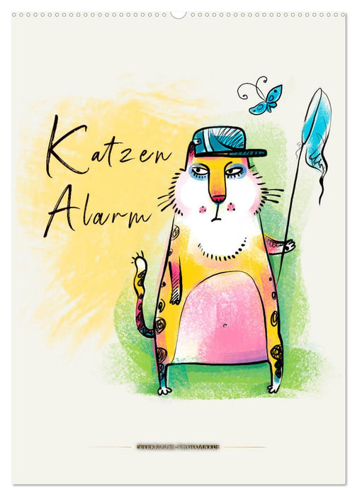 Katzen Alarm (CALVENDO Wandkalender 2025)