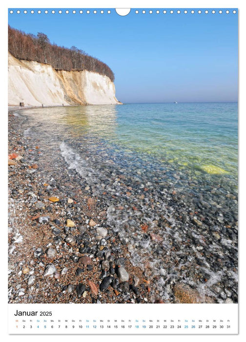 Insel Rügen - Kreide, Landschaft, Leuchttürme (CALVENDO Wandkalender 2025)