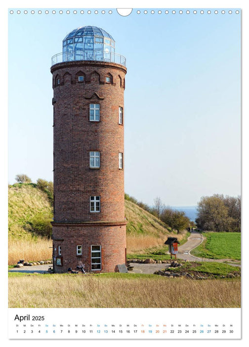 Insel Rügen - Kreide, Landschaft, Leuchttürme (CALVENDO Wandkalender 2025)