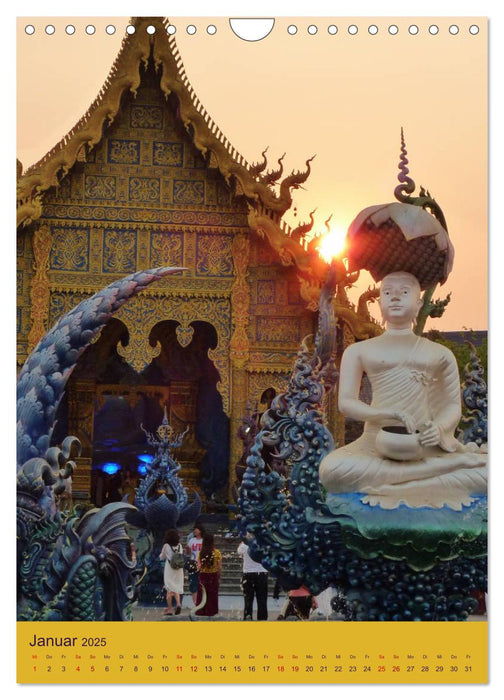 Thailand - Tempel und Buddhas (CALVENDO Wandkalender 2025)