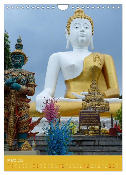 Thailand - Tempel und Buddhas (CALVENDO Wandkalender 2025)