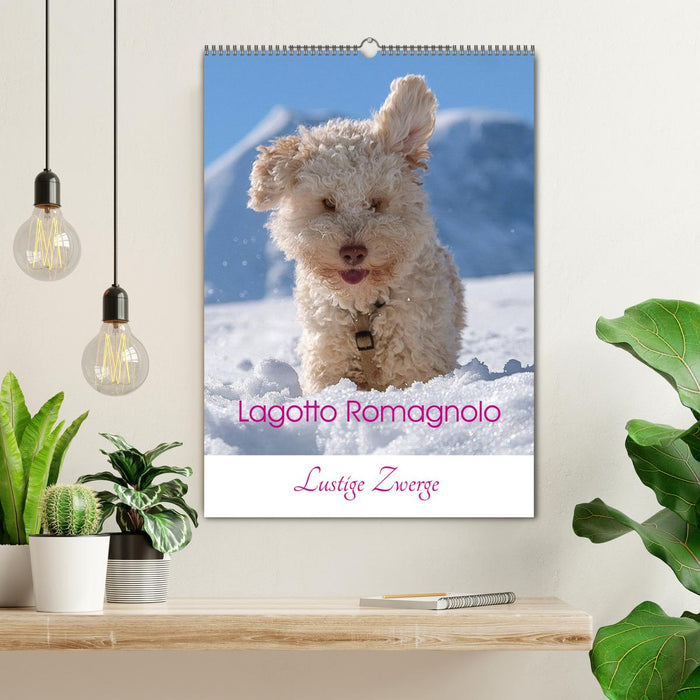 Lagotto Romagnolo - Lustige Zwerge (CALVENDO Wandkalender 2025)