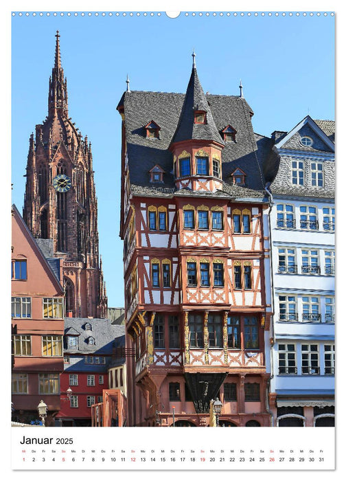 Frankfurts Altstadt in neuem Glanz von Petrus Bodenstaff (CALVENDO Wandkalender 2025)