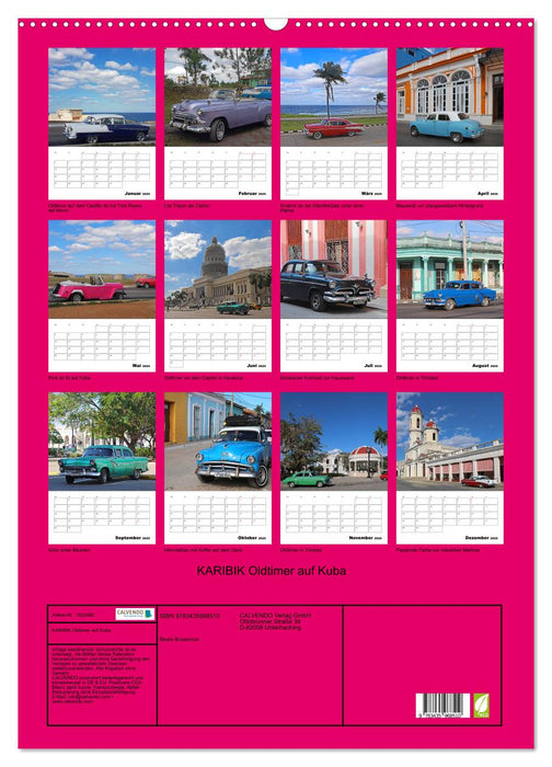 KARIBIK Oldtimer auf Kuba (CALVENDO Wandkalender 2025)