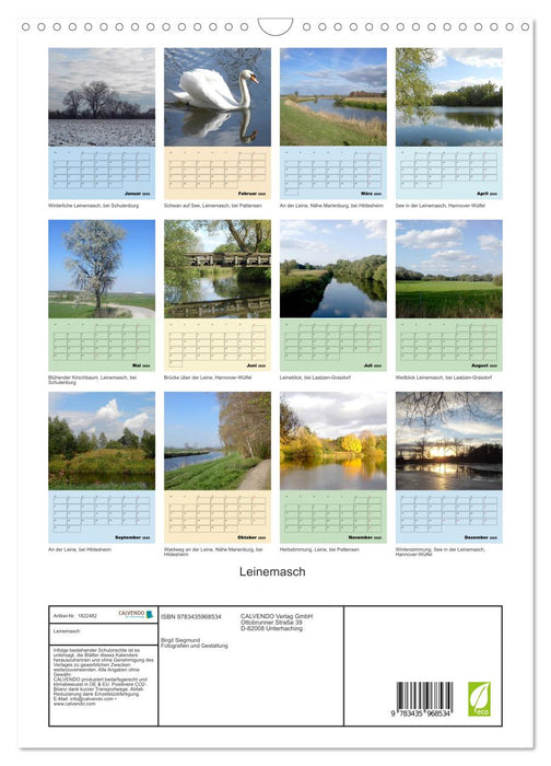 Leinemasch (CALVENDO Wandkalender 2025)