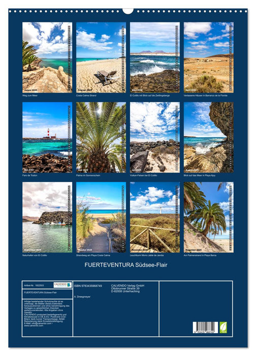 FUERTEVENTURA Südsee-Flair (CALVENDO Wandkalender 2025)