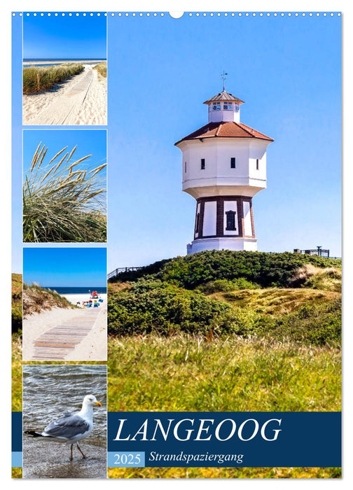 LANGEOOG Strandspaziergang (CALVENDO Wandkalender 2025)