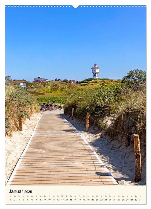 LANGEOOG Strandspaziergang (CALVENDO Wandkalender 2025)