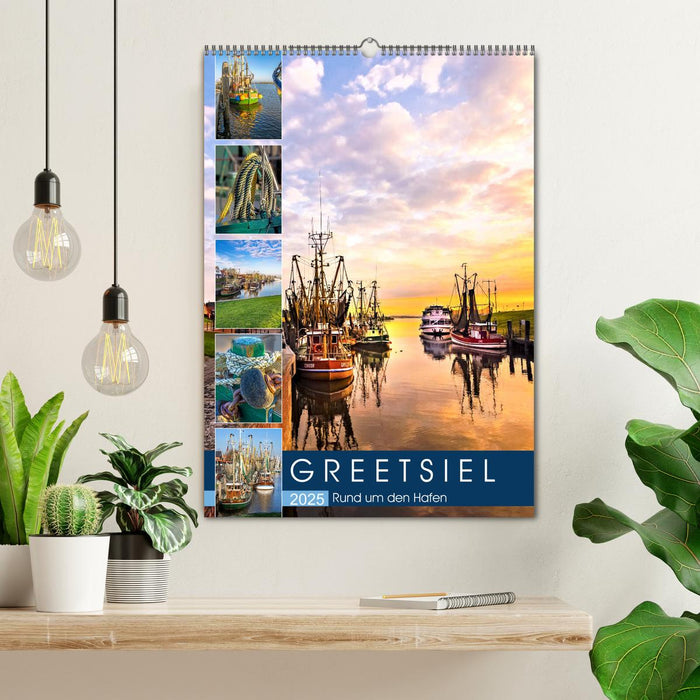 GREETSIEL Rund um den Hafen (CALVENDO Wandkalender 2025)