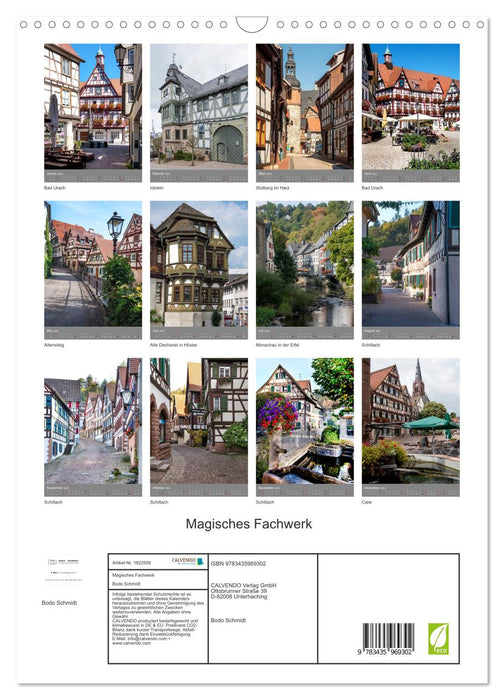 Magisches Fachwerk (CALVENDO Wandkalender 2025)