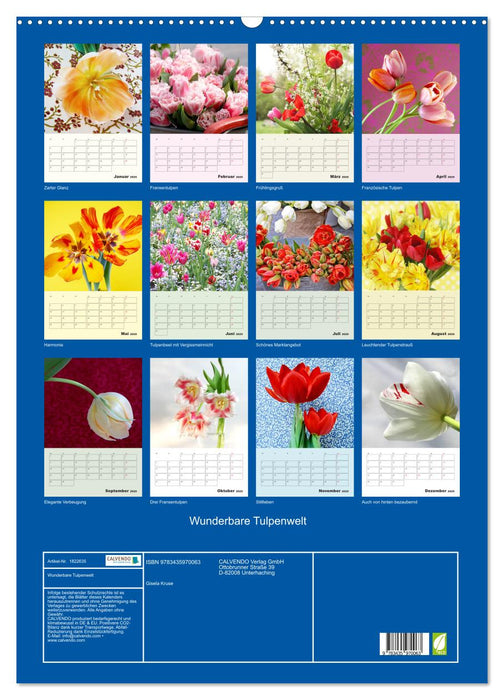 Wunderbare Tulpenwelt (CALVENDO Wandkalender 2025)