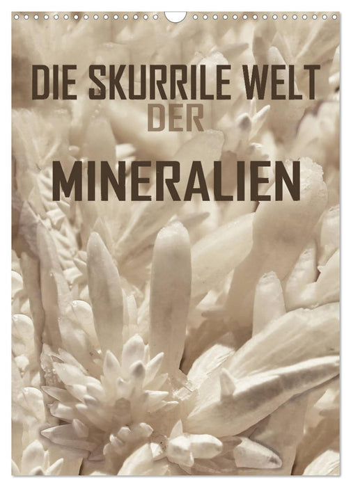 Die skurrile Welt der Mineralien (CALVENDO Wandkalender 2025)