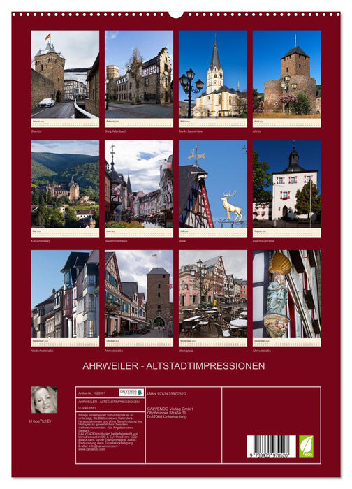 AHRWEILER - ALTSTADTIMPRESSIONEN (CALVENDO Wandkalender 2025)