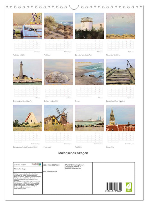 Malerisches Skagen (CALVENDO Wandkalender 2025)