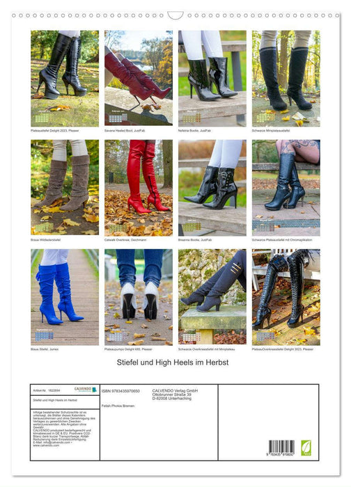 Stiefel und High Heels im Herbst (CALVENDO Wandkalender 2025)