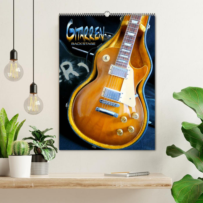 Gitarren backstage (CALVENDO Wandkalender 2025)