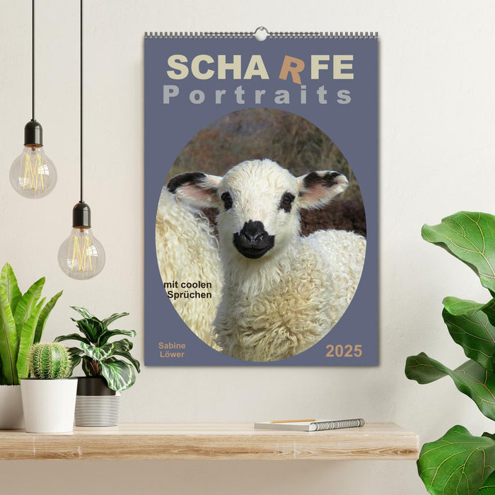 Scharfe Portraits (CALVENDO Wandkalender 2025)