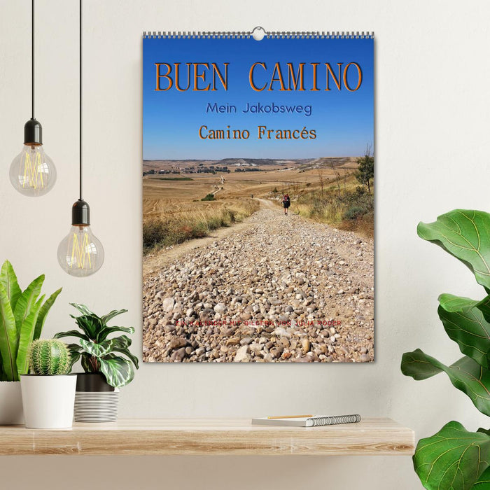 Buen Camino - Mein Jakobsweg - Camino Francés (CALVENDO Wandkalender 2025)