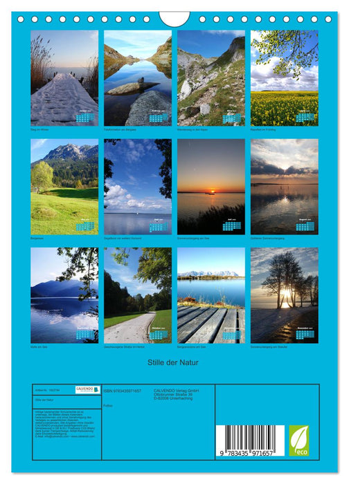 Stille der Natur (CALVENDO Wandkalender 2025)