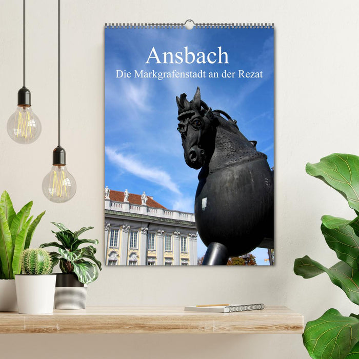 Ansbach - Die Markgrafenstadt an der Rezat (CALVENDO Wandkalender 2025)