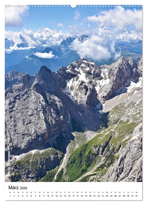 Hoch oben in den Dolomiten (CALVENDO Wandkalender 2025)