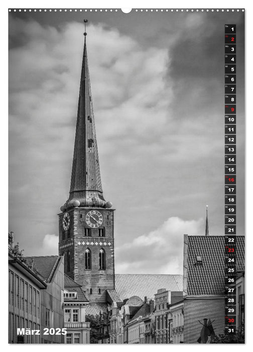 LÜBECK Monochrome Momente (CALVENDO Wandkalender 2025)