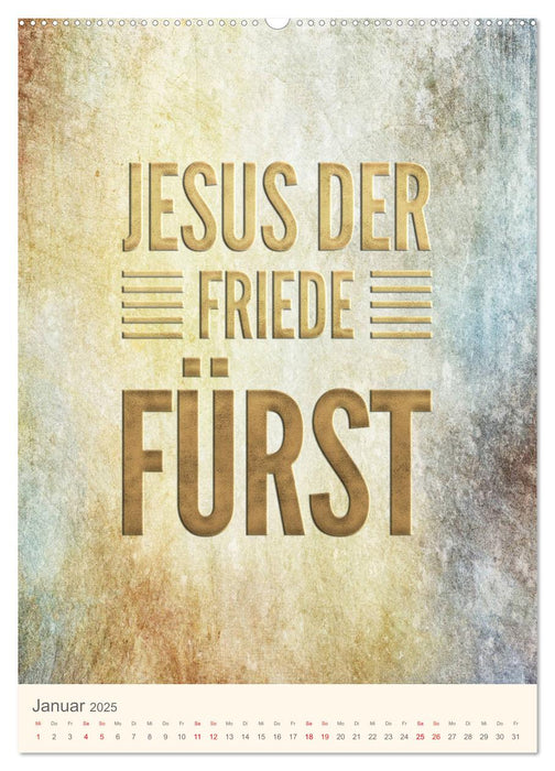 Namen von Jesus (CALVENDO Premium Wandkalender 2025)