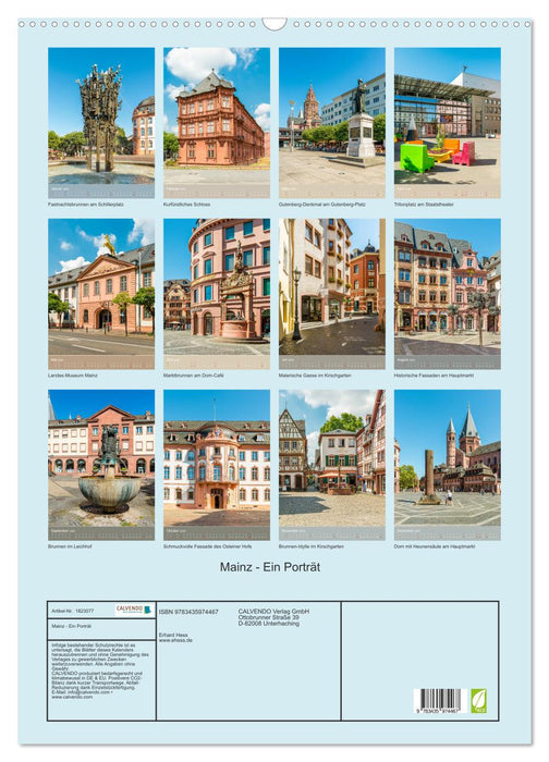 Mainz - Ein Porträt (CALVENDO Wandkalender 2025)