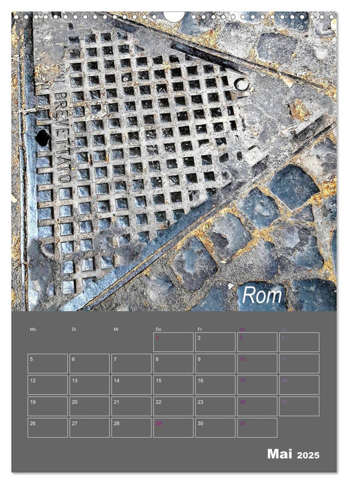 Faszination Kanaldeckel (CALVENDO Wandkalender 2025)