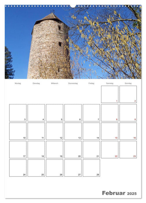 Weinheim an der Bergstraße Planer (CALVENDO Wandkalender 2025)