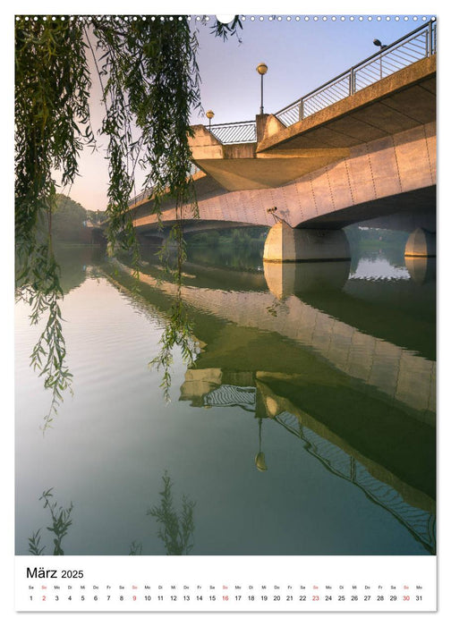 Münster - Spiegelwelten einer Stadt (CALVENDO Wandkalender 2025)